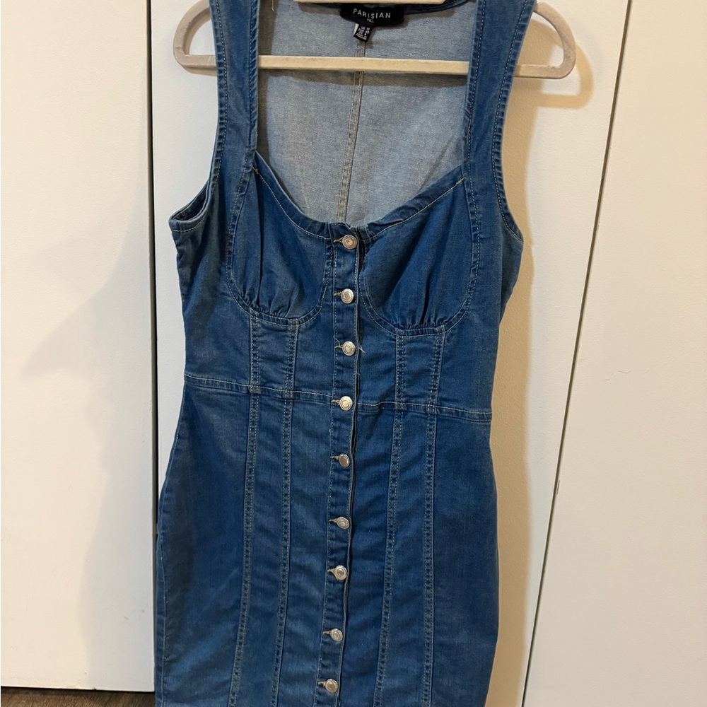 Blue Denim Button-Down Dress